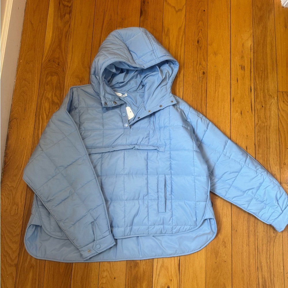 NWT blue pullover puffer jacket alterd state